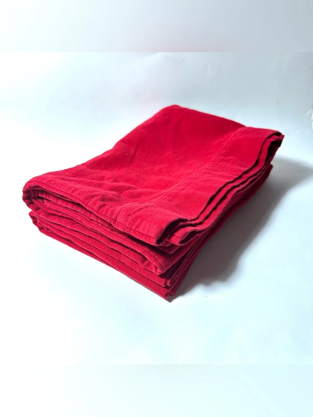 Vintage LL Bean Flannel Pillowcases Set Of 2 Red Germany Czech 71341